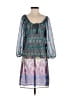 2b bebe 100% Polyester Paisley Blue Teal Cocktail Dress Size XS - photo 1