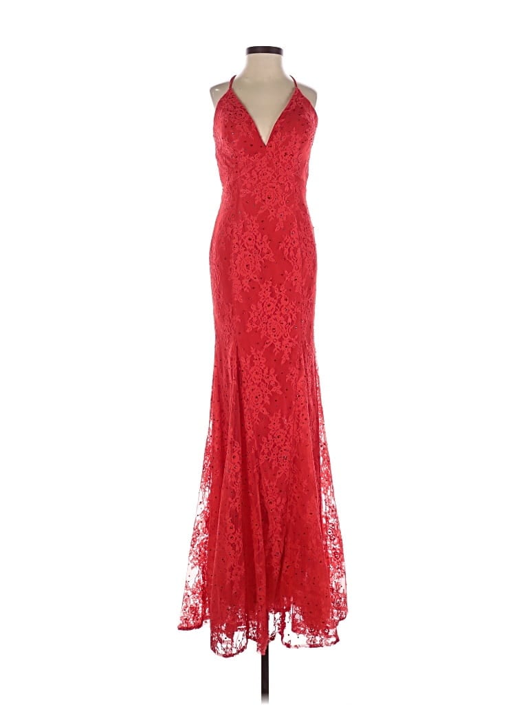 Pre-owned Morilee By Madeline Gardner Cocktail Dress In Red