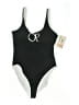 Op Graphic Black One Piece Swimsuit Size XL - photo 1