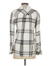 Rails 100% Rayon Plaid Ivory Long Sleeve Blouse Size XS - photo 2
