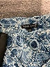 Boho Chic Paisley Blue 3/4 Sleeve Blouse Size XS - photo 7