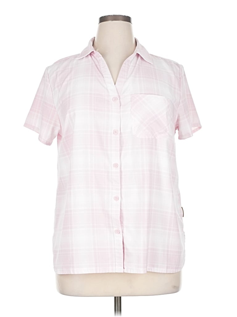 Pre-owned Zeroxposur Short Sleeve Blouse In Pink
