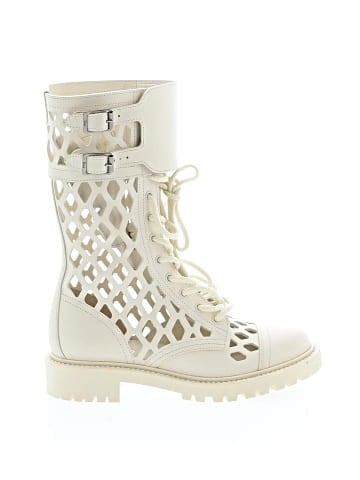 Christian Dior Leather D-Trap Cut-Out Boots (view 1)