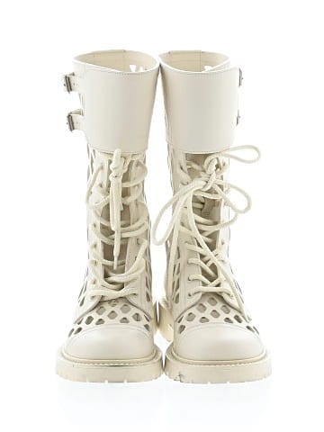 Christian Dior Leather D-Trap Cut-Out Boots (view 2)