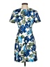 Halston Print Blue Casual Dress Size 4 - photo 1