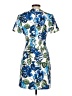 Halston Print Blue Casual Dress Size 4 - photo 2