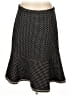 J.Crew 100% Wool Polka Dots Black Wool Skirt Size 12 - photo 1