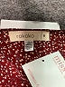 Rokoko 100% Polyester Hearts Burgundy Romper Size M - photo 3