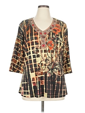 David Cline 3/4 Sleeve Blouse (view 1)