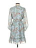 Max Studio 100% Polyester Floral Blue Cocktail Dress Size 1 - photo 2
