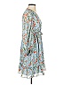 Max Studio 100% Polyester Floral Blue Cocktail Dress Size 1 - photo 4