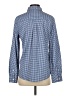 Travelsmith Checkered-gingham Blue Long Sleeve Button-Down Shirt Size S - photo 2