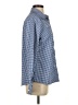 Travelsmith Checkered-gingham Blue Long Sleeve Button-Down Shirt Size S - photo 4