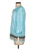 J.Jill 100% Rayon Blue 3/4 Sleeve Blouse Size XS - photo 5
