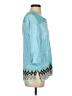 J.Jill 100% Rayon Blue 3/4 Sleeve Blouse Size XS - photo 4