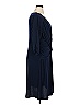 NY Collection Solid Blue Casual Dress Size XL - photo 4