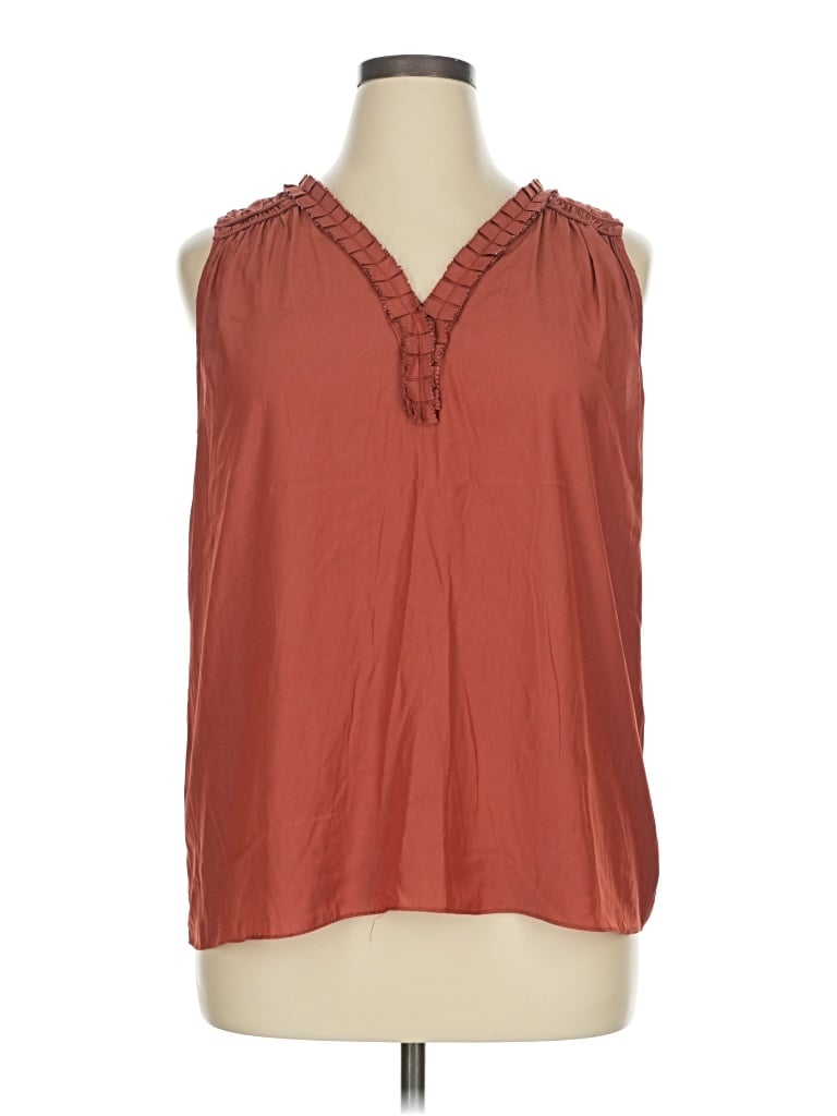 Catherine Malandrino Sleeveless Blouse In Brown