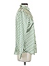 Shein 100% Polyester Polka Dots Green Long Sleeve Blouse Size XS - photo 4