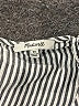 Madewell 100% Viscose Stripes Silver Short Sleeve Blouse Size XS - photo 7