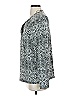 Larry Levine Silver Long Sleeve Blouse Size S - photo 5
