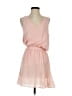 Three Eighty Two 100% Polyester Solid Pink Casual Dress Size S - photo 1