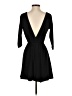 BCBGeneration Solid Black Casual Dress Size XS - photo 2