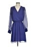 BCBGeneration 100% Polyester Solid Blue Casual Dress Size S - photo 1
