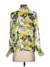 Alex Vinash 100% Polyester Floral Green Long Sleeve Blouse Size S - photo 2