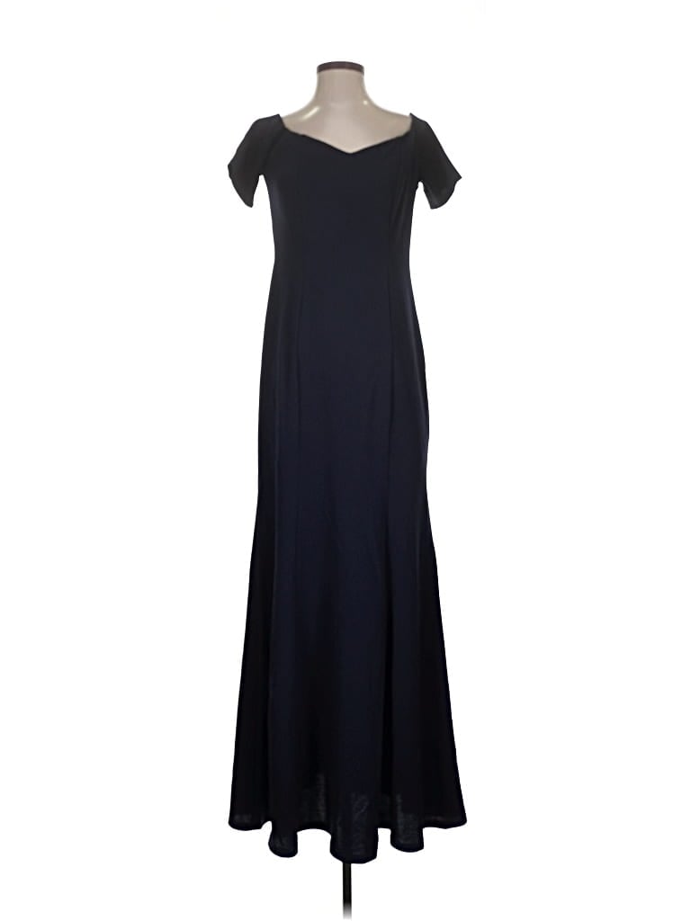 Pre-owned Marina Casual Dress In Black