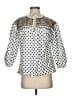 Brooks Brothers Print Multi Color White 3/4 Sleeve Blouse Size XS - photo 1