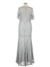 Xscape Silver Cocktail Dress Size 14W - photo 2