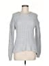 Gap 100% Cotton Solid Silver Pullover Sweater Size S - photo 1