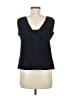 Lands' End Black Sleeveless Blouse Size 6 - photo 2