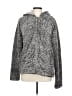 Thread & Supply 100% Polyester Animal Print Gray Black Faux Fur Jacket Size L - photo 1