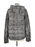 Thread & Supply 100% Polyester Animal Print Gray Black Faux Fur Jacket Size L - photo 2