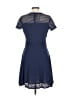 MICHAEL Michael Kors Blue Casual Dress Size L - photo 2