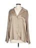 Monserat De Lucca Metallic Tan Long Sleeve Blouse Size L - photo 1