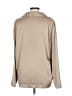 Monserat De Lucca Metallic Tan Long Sleeve Blouse Size L - photo 2