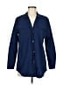 Unbranded Blue 3/4 Sleeve Button-Down Shirt Size M - photo 1