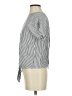 Madewell 100% Viscose Stripes Silver Short Sleeve Blouse Size XS - photo 5