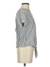 Madewell 100% Viscose Stripes Silver Short Sleeve Blouse Size XS - photo 4