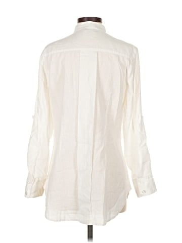 White House Black Market 3/4 Sleeve Button-Down Shirt (view 2)