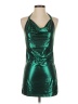 Unbranded Metallic Green Cocktail Dress Size S - photo 1
