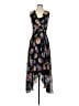 Calvin Klein 100% Polyester Paisley Black Cocktail Dress Size 2 - photo 1