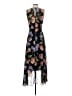 Calvin Klein 100% Polyester Paisley Black Cocktail Dress Size 2 - photo 2