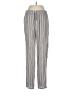 BCBGeneration 100% Rayon Stripes Silver Casual Pants Size M - photo 1