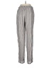 BCBGeneration 100% Rayon Stripes Silver Casual Pants Size M - photo 2
