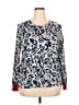 Daniel Rainn Blue Long Sleeve Blouse Size 3X - photo 1