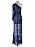 Barneys New York 100% Polyester Blue Cocktail Dress Size XL - photo 2