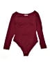 REORIA Burgundy Bodysuit Size L - photo 1